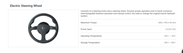 FJD AT1 AUTO STEERING KIT ELECTRIC WHEEL SPECS